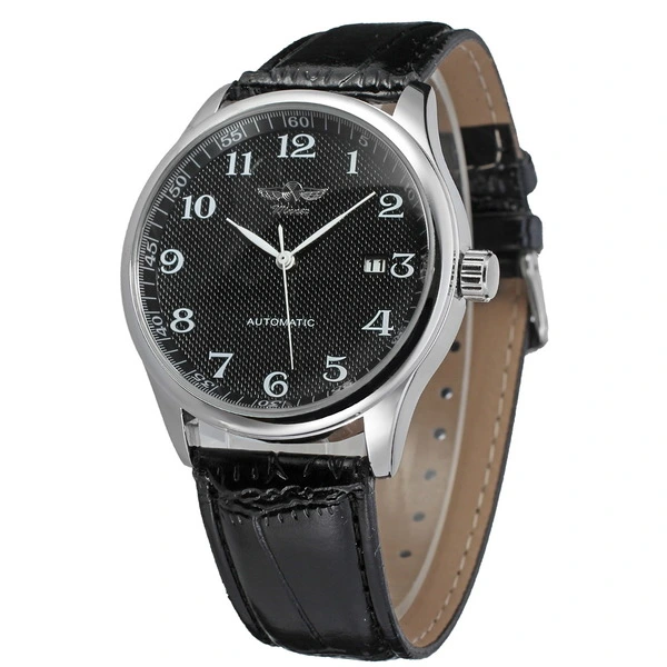Годинник чоловічий механічний Winner Handsome Leather 2 ремінці (30173)