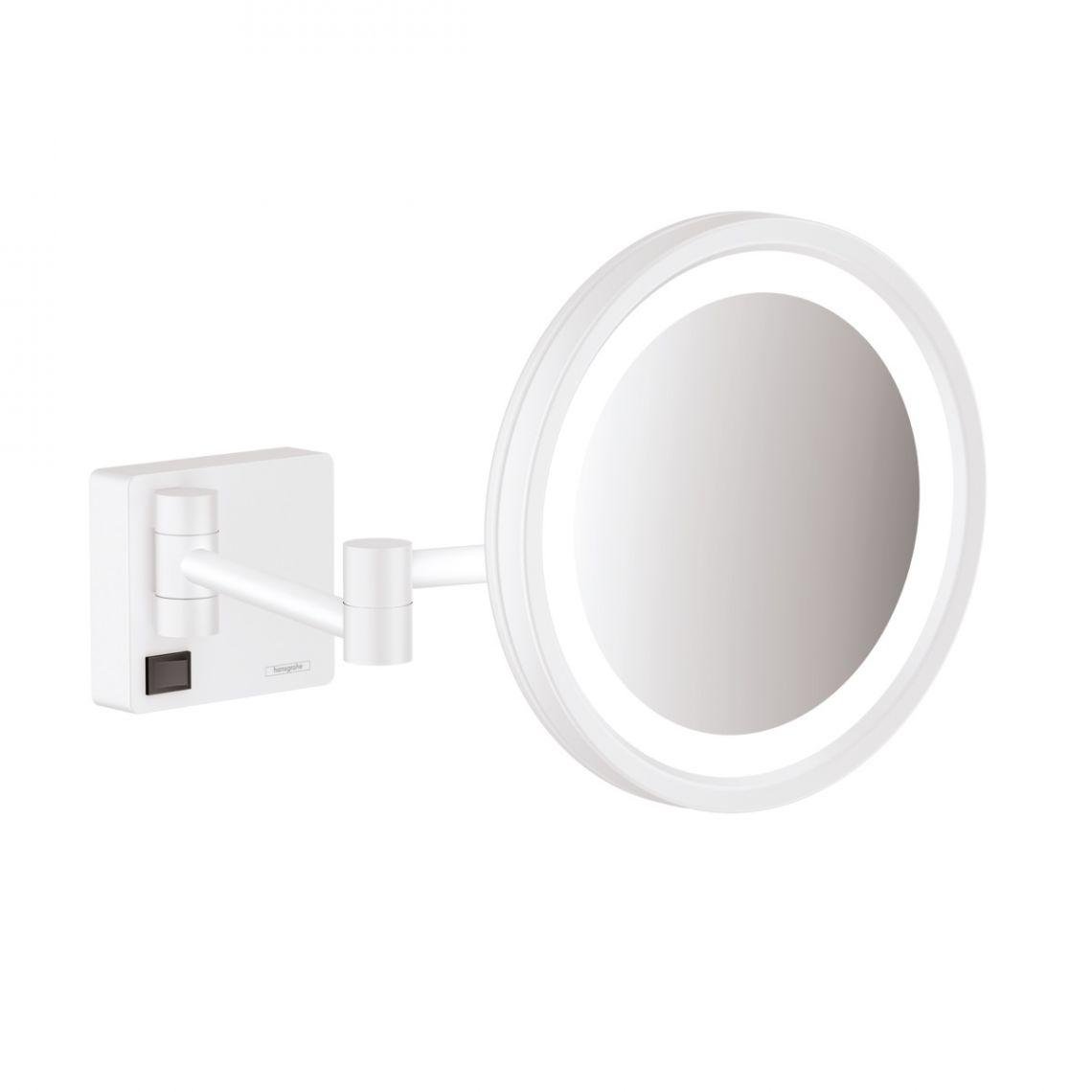 Дзеркало Hansgrohe AddStoris з підсвічуванням LED Білий матовий (41790700)