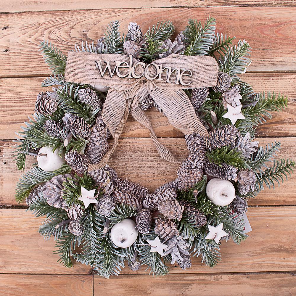 Вінок новорічний welcome (3408) - фото 1 Вінок новорічний welcome (3408) - фото 1