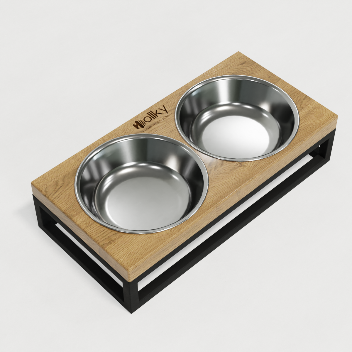 Миски на підставці для маленьких собак і котів Hollky Base XS 2х0,25 л (BXS-28145-BLNT) - фото 5