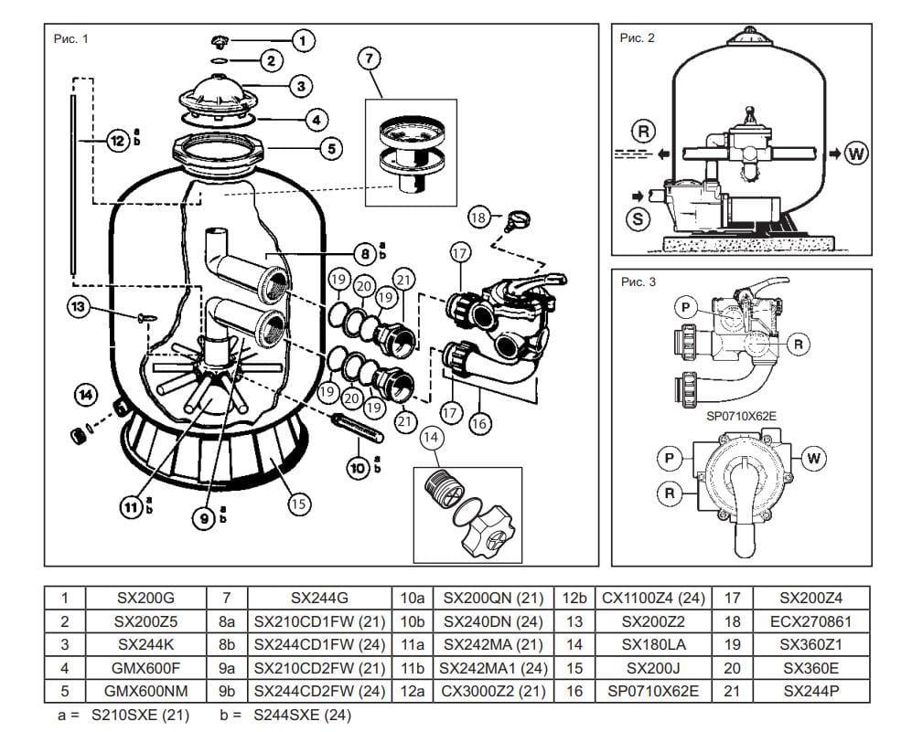 Фільтр пісочний Hayward Pro HB Side S0360SXE 30 м.куб/год D895 мм 2" завантаження 350 кг - фото 7