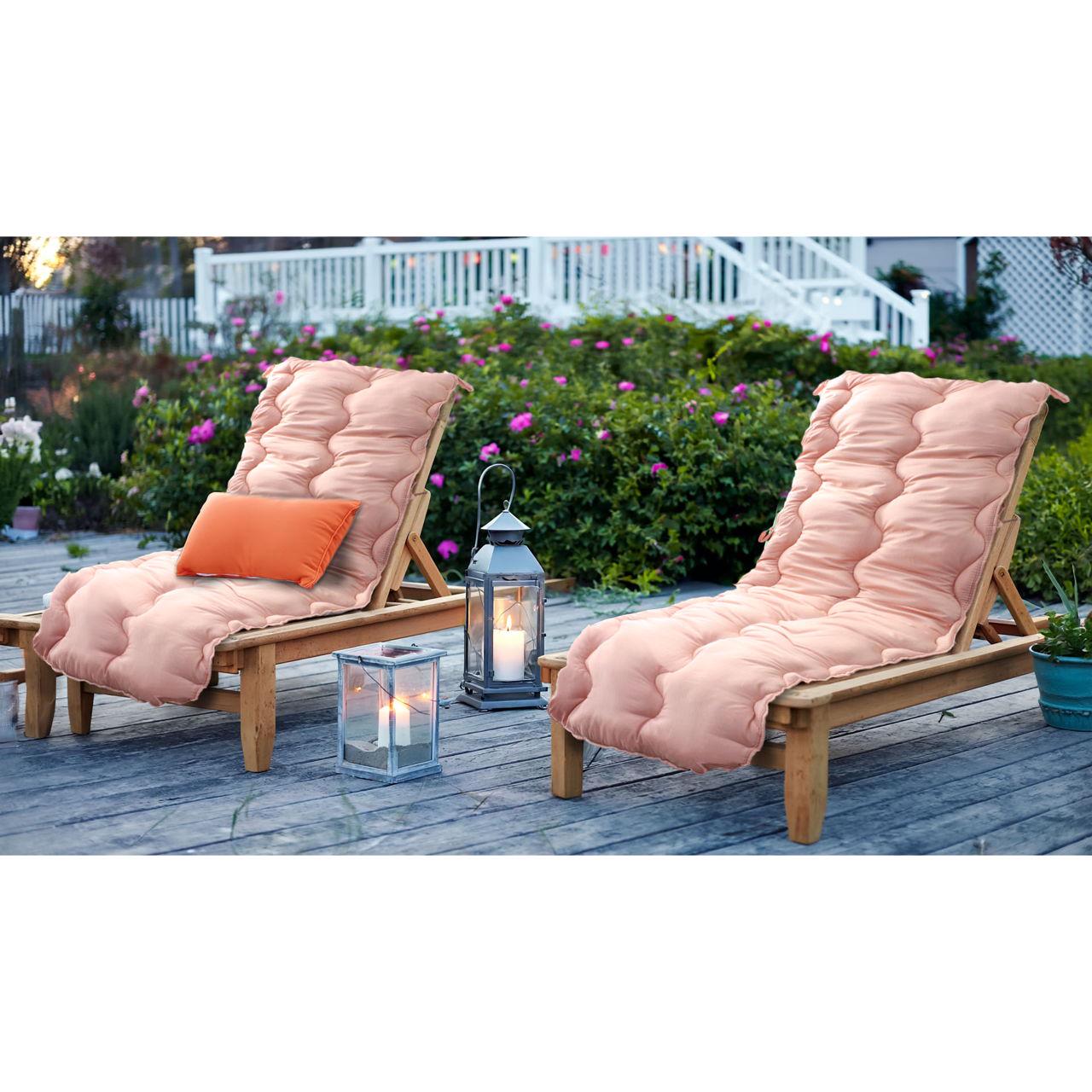 Матрас для шезлонга LITE МІ0024 190х60х10 см Персиковый (162489) - фото 2