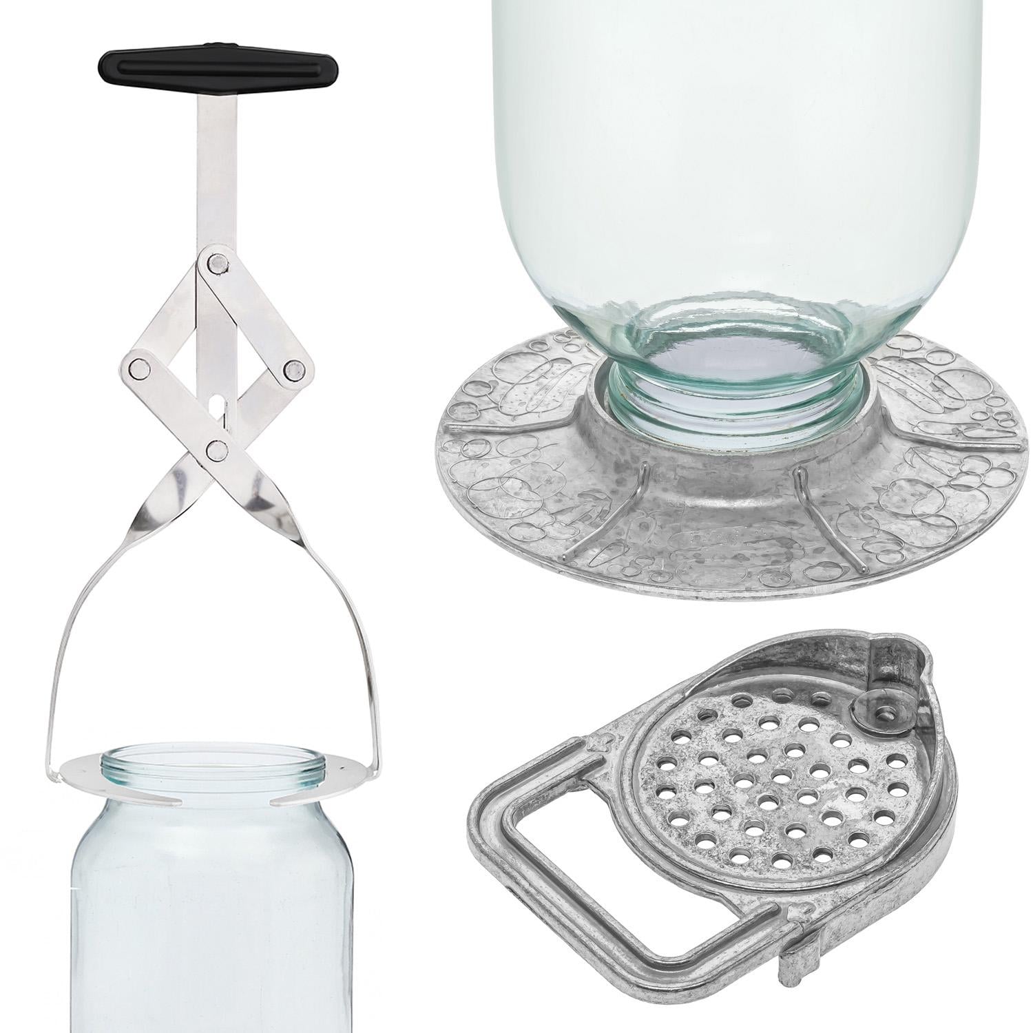 Набор для консервации 3в1 стерилизатор/захват для банок Продмаш и устройство для слива рассола и маринада (87719)