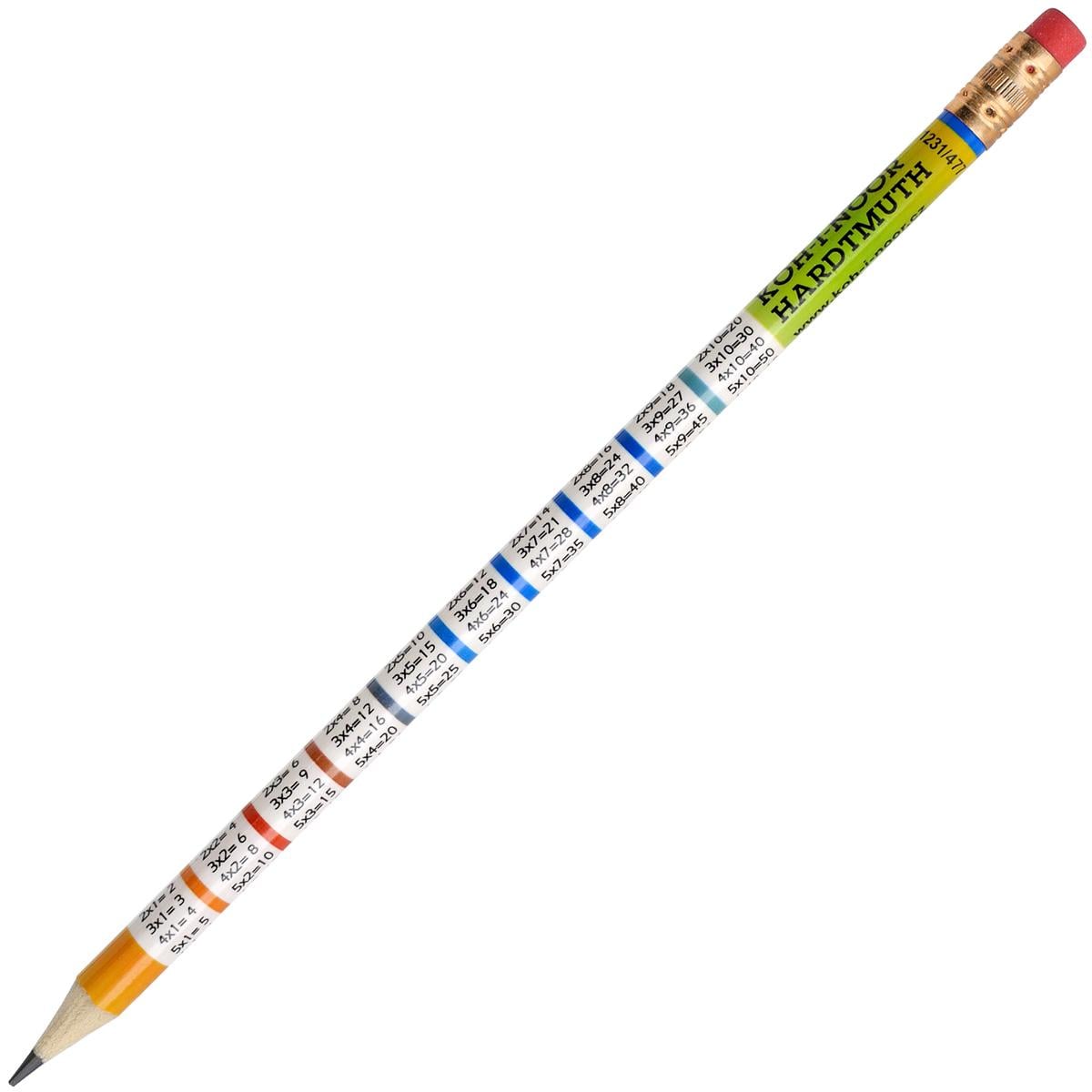 Карандаш чернографитный Koh-i-noor с резинкой/таблица умножения (9715002)
