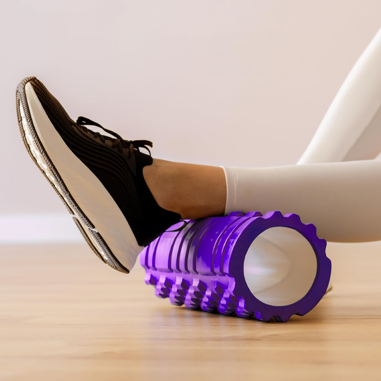 Масажний ролер-валик WCG K1 для спини/йоги та фітнесу Фіолетовий (K1.1b) - фото 2