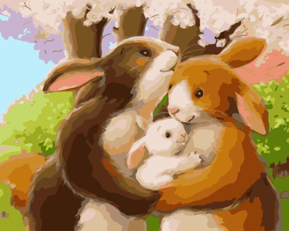 Картина за номерами Ідейка Щаслива родина 40x50 см (skl-КНО2426)