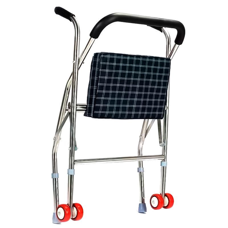 Ходунки для дорослих Lesko YK-25 на колесах з сидінням (11573010) - фото 4