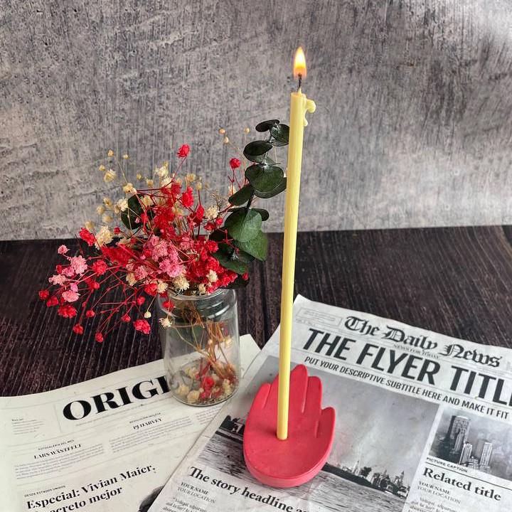 Свічник для тонкої свічки 5candles Долонька мармур (1476_7-352) - фото 9 Свічник для тонкої свічки 5candles Долонька мармур (1476_7-352) - фото 9