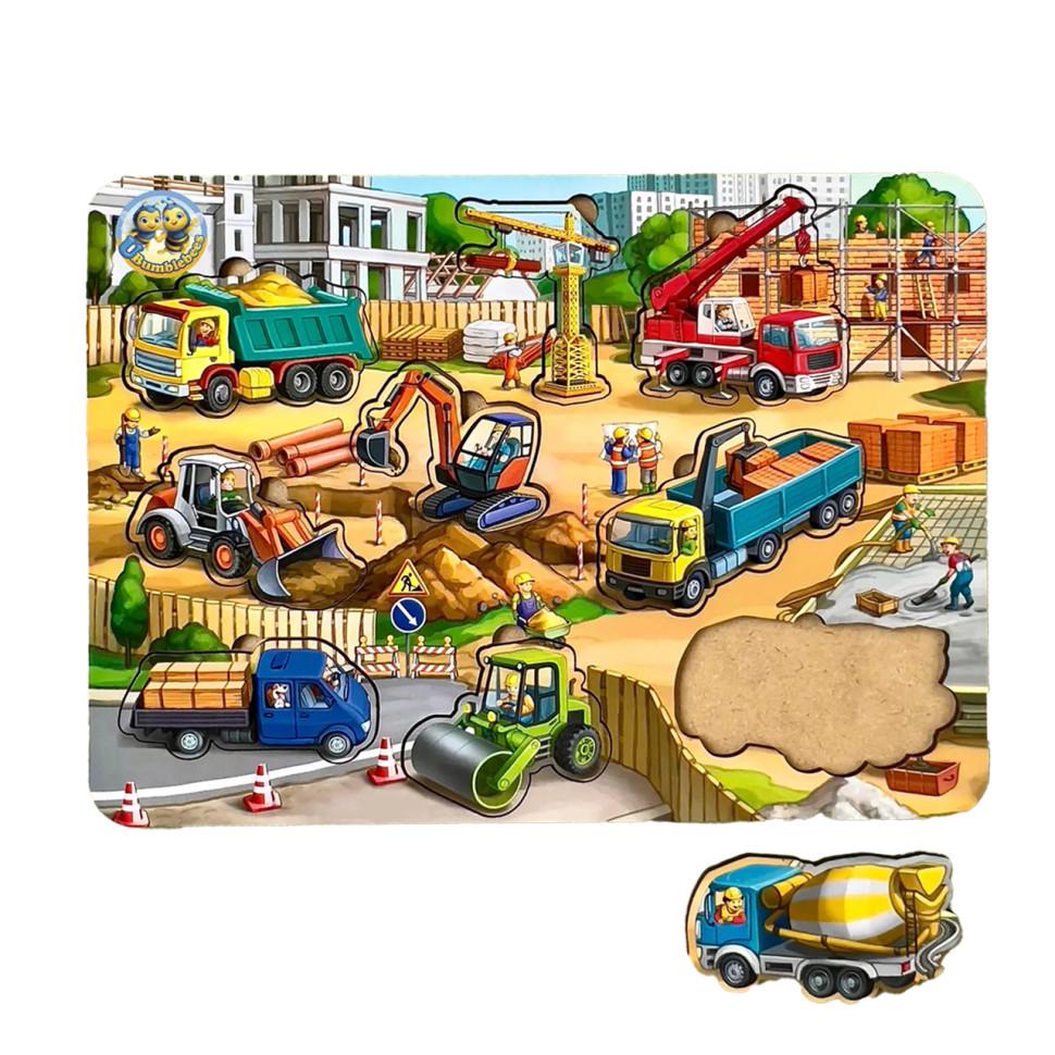 Пазлы деревянные Ubumblebees Строительная площадка 9 элементов 31х23 см (IP-177-P-152) Пазлы деревянные Ubumblebees Строительная площадка 9 элементов 31х23 см (IP-177-P-152)