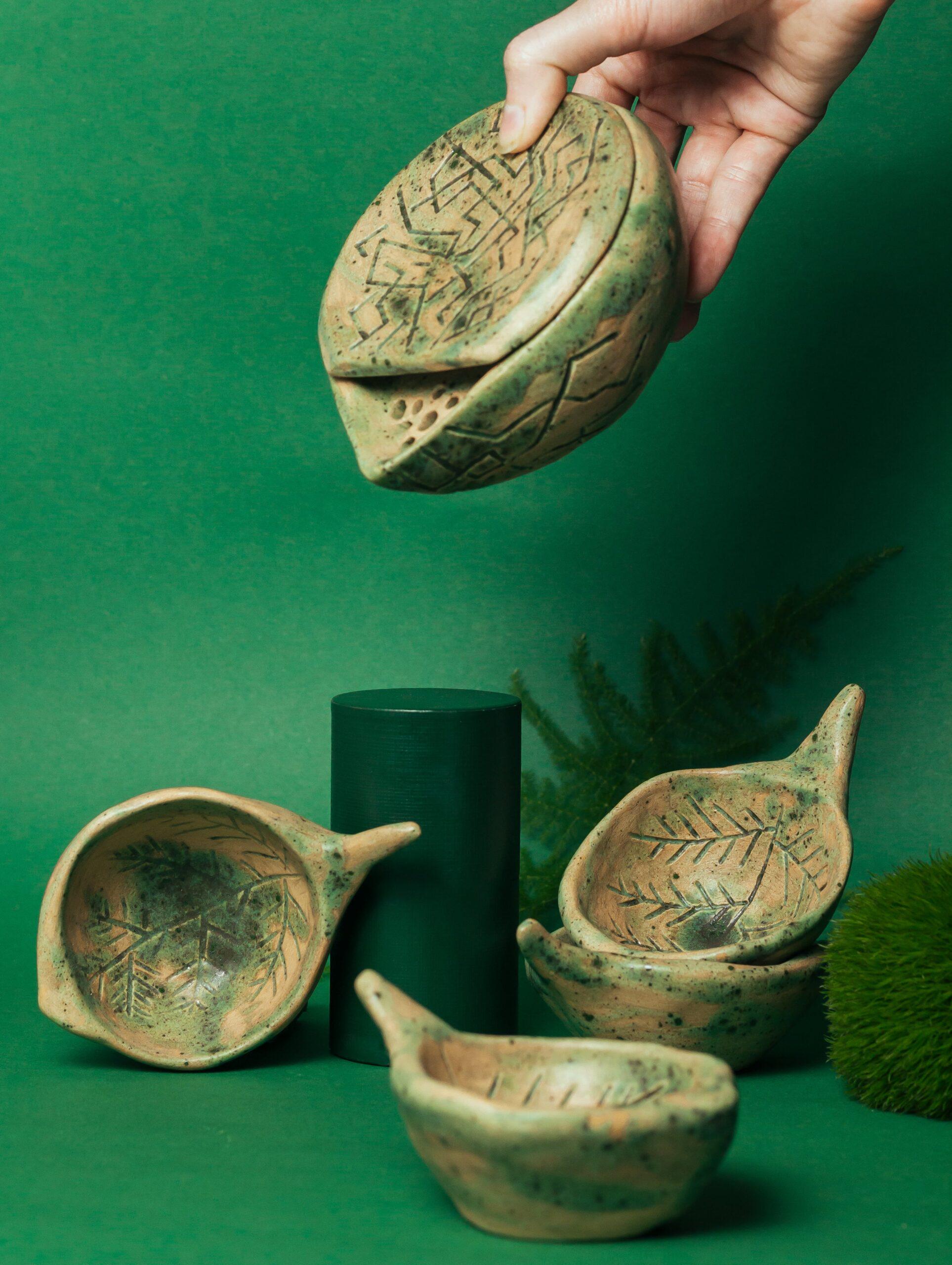 Набор для чайной церемонии Эльфийский ручной работы (TS-07)