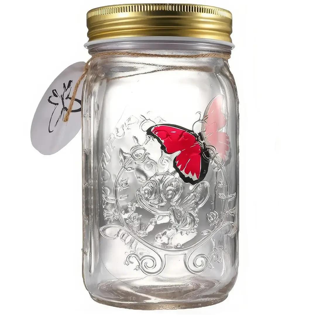 Нночник Butterfly Порхающая Бабочка в банке с подсветкой