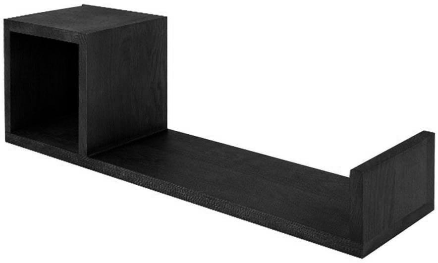 Полка настенная из дерева Банкерс левая Венге (НСП-110012)