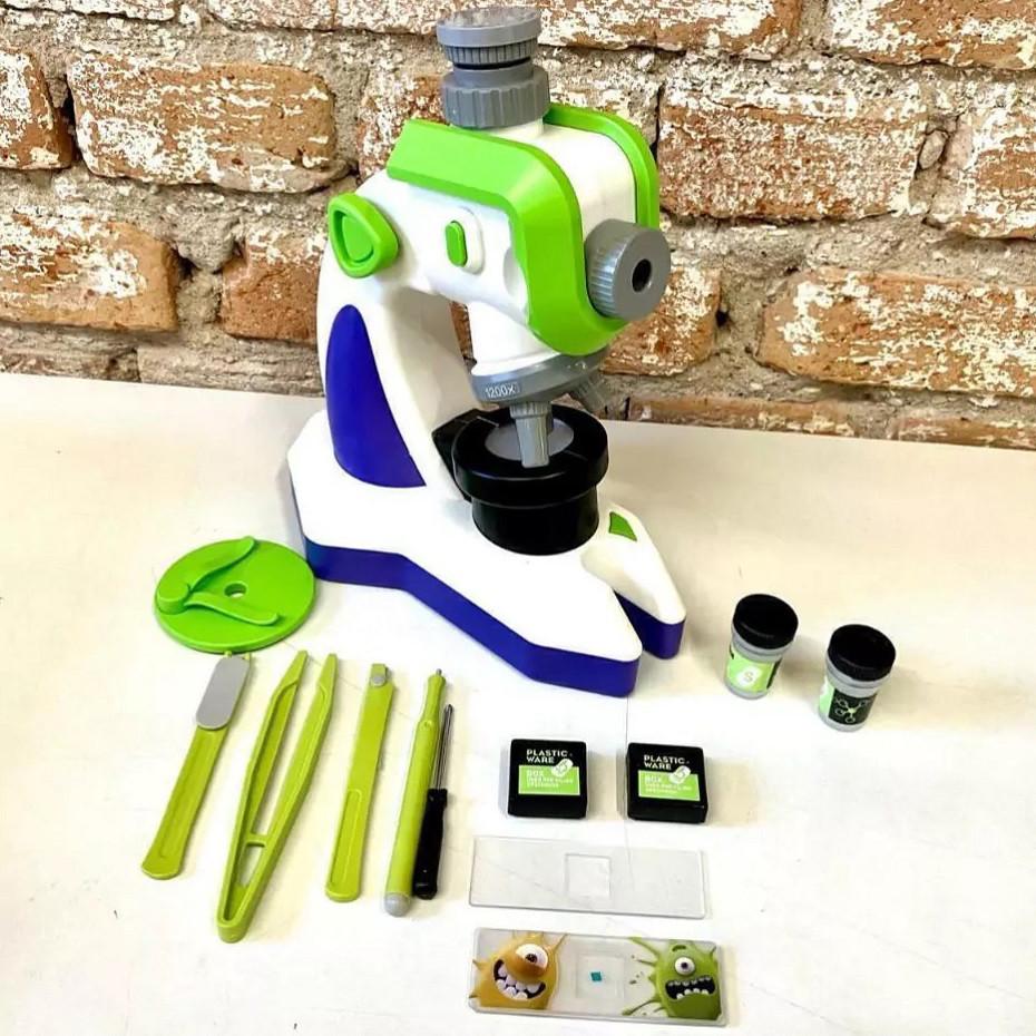 Микроскоп для детей STEM 1200x с проектором и инструментами (30101158) - фото 6