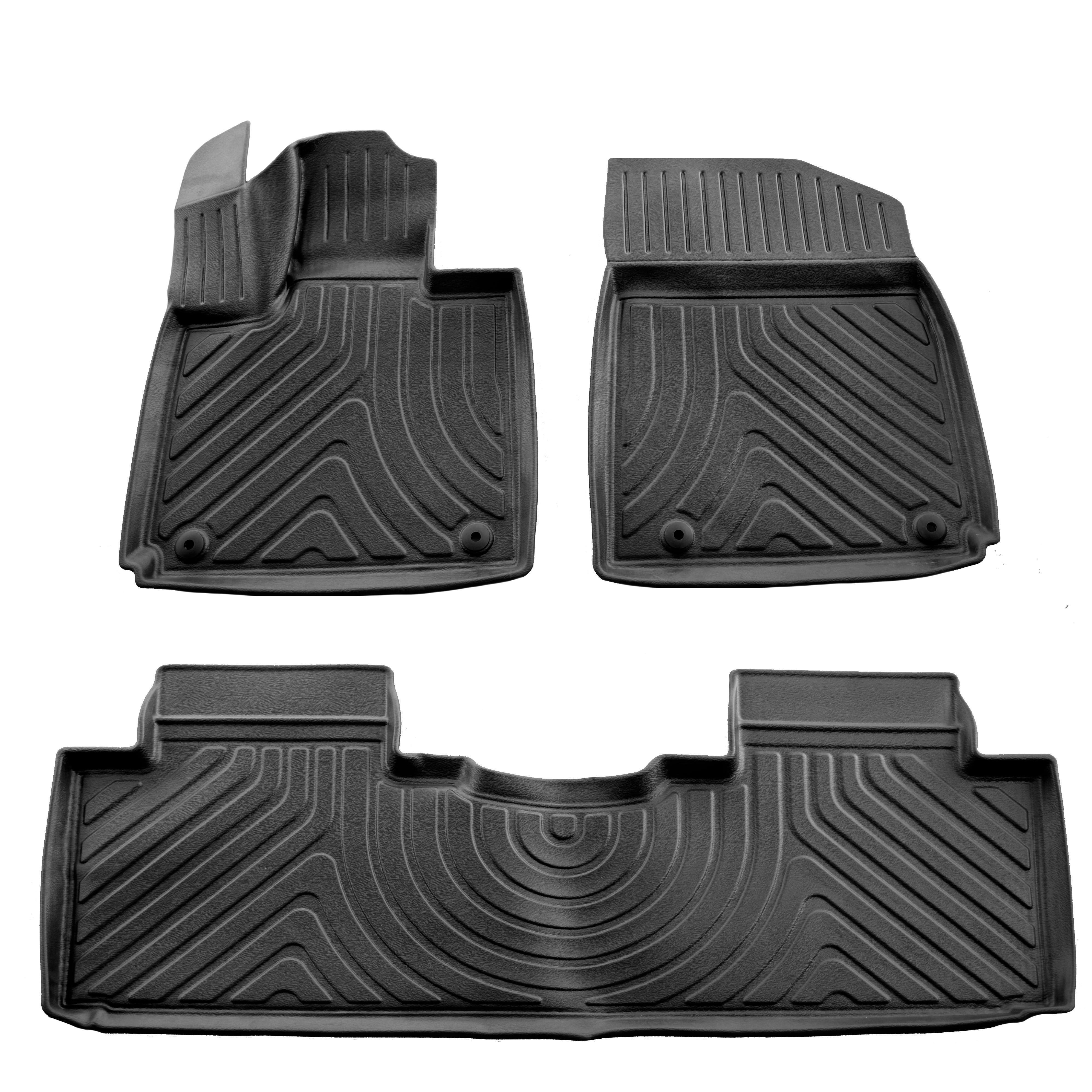 Килимки Stingray 3D для Xpeng G9 поліуретан 3 шт. Чорний (158684)