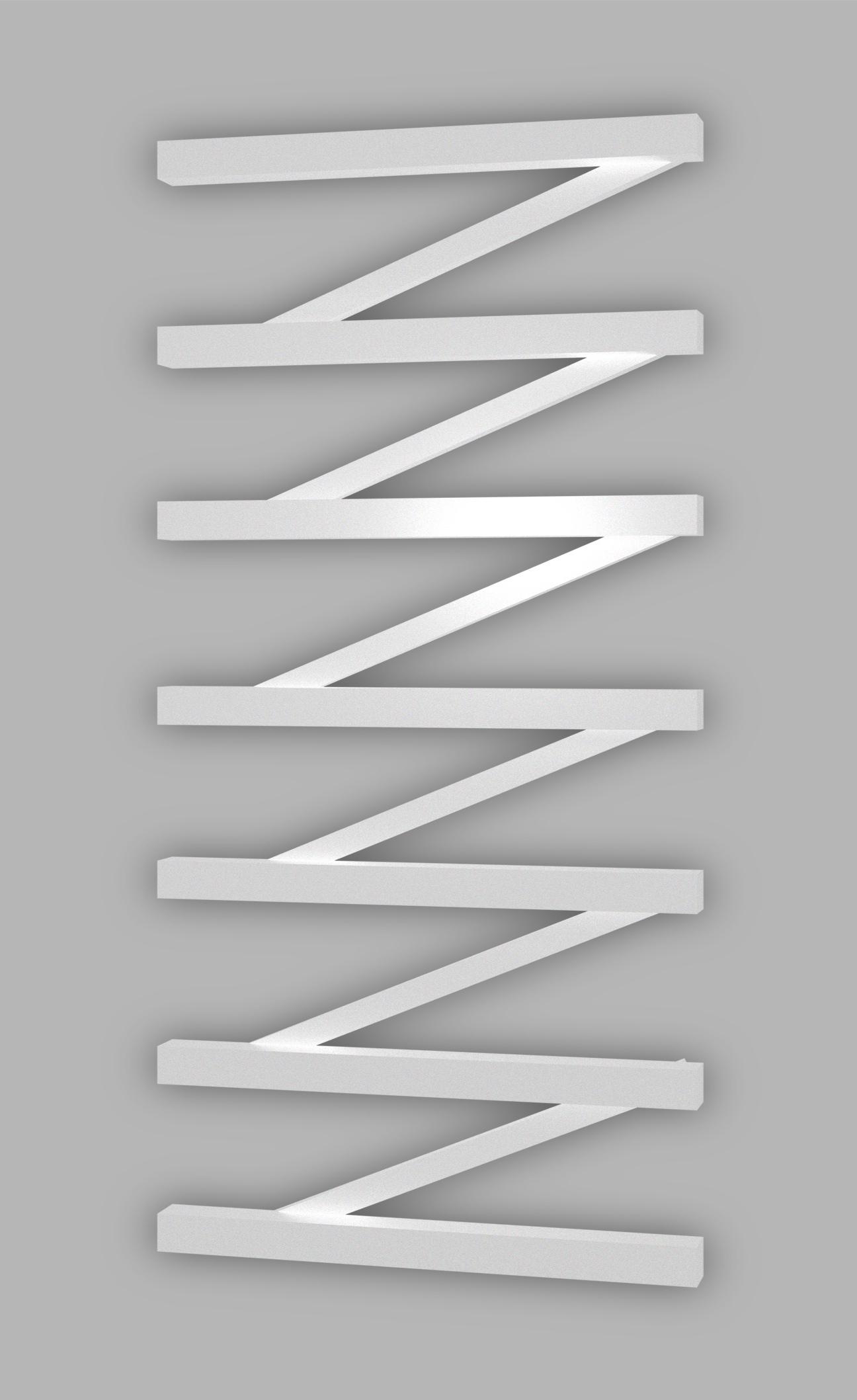Полотенцесушитель Genesis Aqua ZigZag 120x53 см Белый