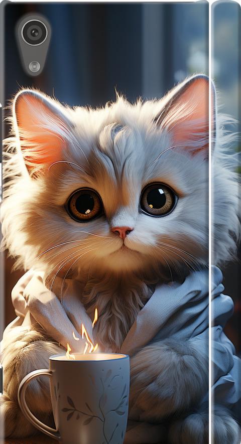 Чехол на Sony Xperia XA1 G3112 White cat (5646m-964-42517) Чехол на Sony Xperia XA1 G3112 White cat (5646m-964-42517)