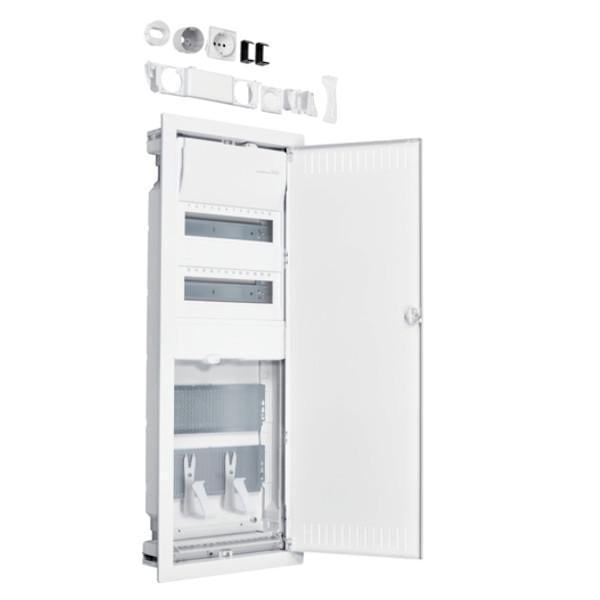 Щит вбудований Hager Volta мультимедіа-гібрид на 24 модулів та 2 панелі (28176746)