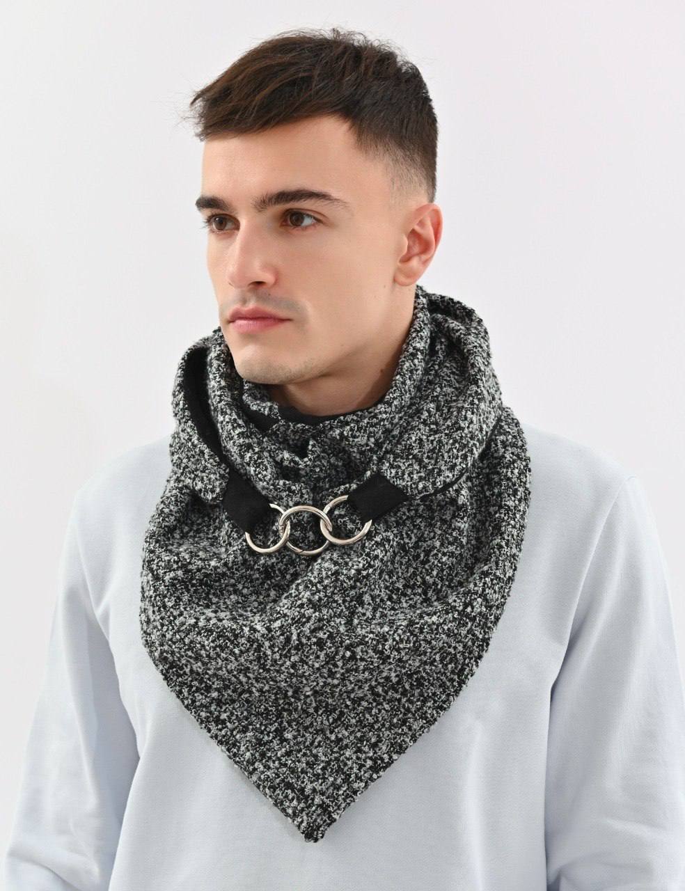 Шарф унісекс вовняний My scarf Едінбург Сірий шарм меланаж (39079198)