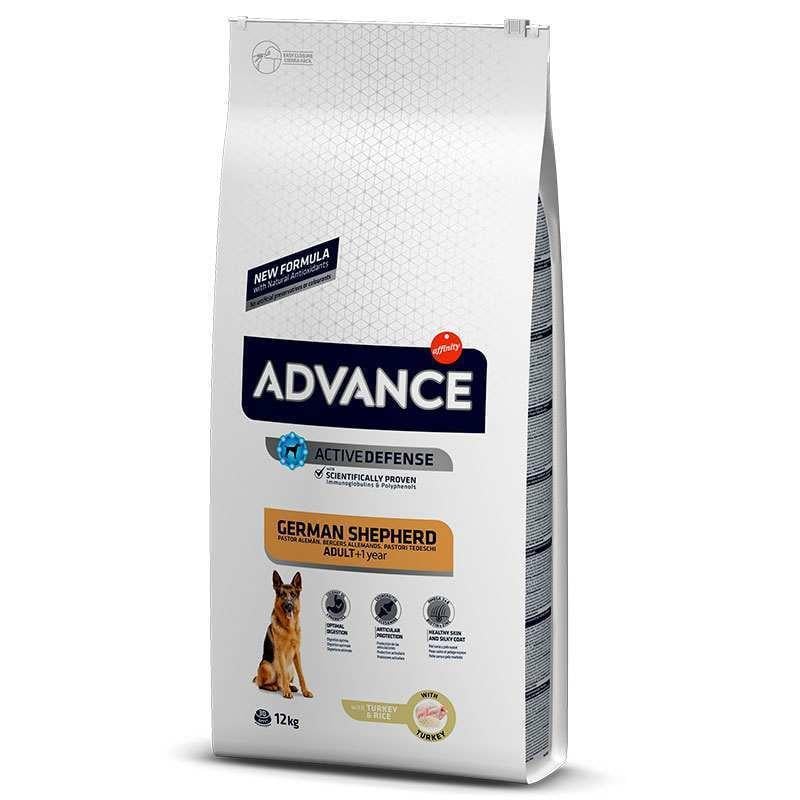 Корм сухой для собак породы немецкая овчарка Advance Dog German Shepherd Turkey с мясом индейки 12 кг (923671/8410650171579)