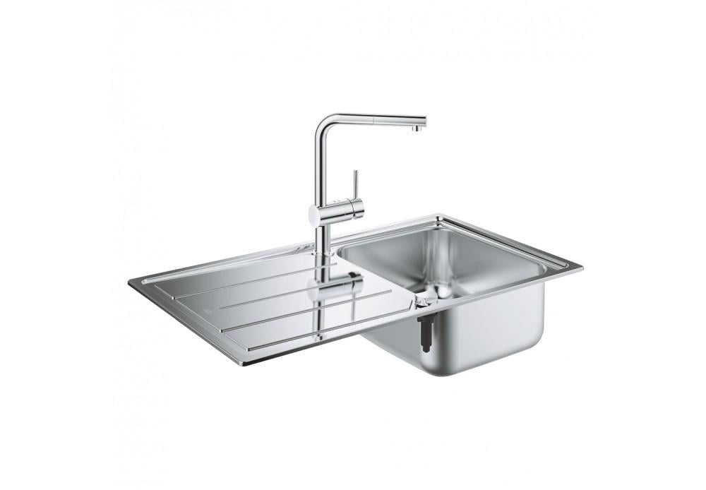 Набор Grohe мойка кухонная K500 31573SD0 со смесителем Minta 32168000 Набор Grohe мойка кухонная K500 31573SD0 со смесителем Minta 32168000