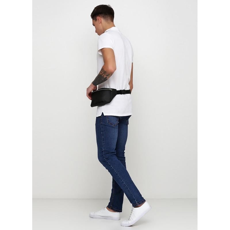 Сумка бананка на пояс Sambag Tirso MSSm 31x12x5 см Черный - фото 3 Сумка бананка на пояс Sambag Tirso MSSm 31x12x5 см Черный - фото 3