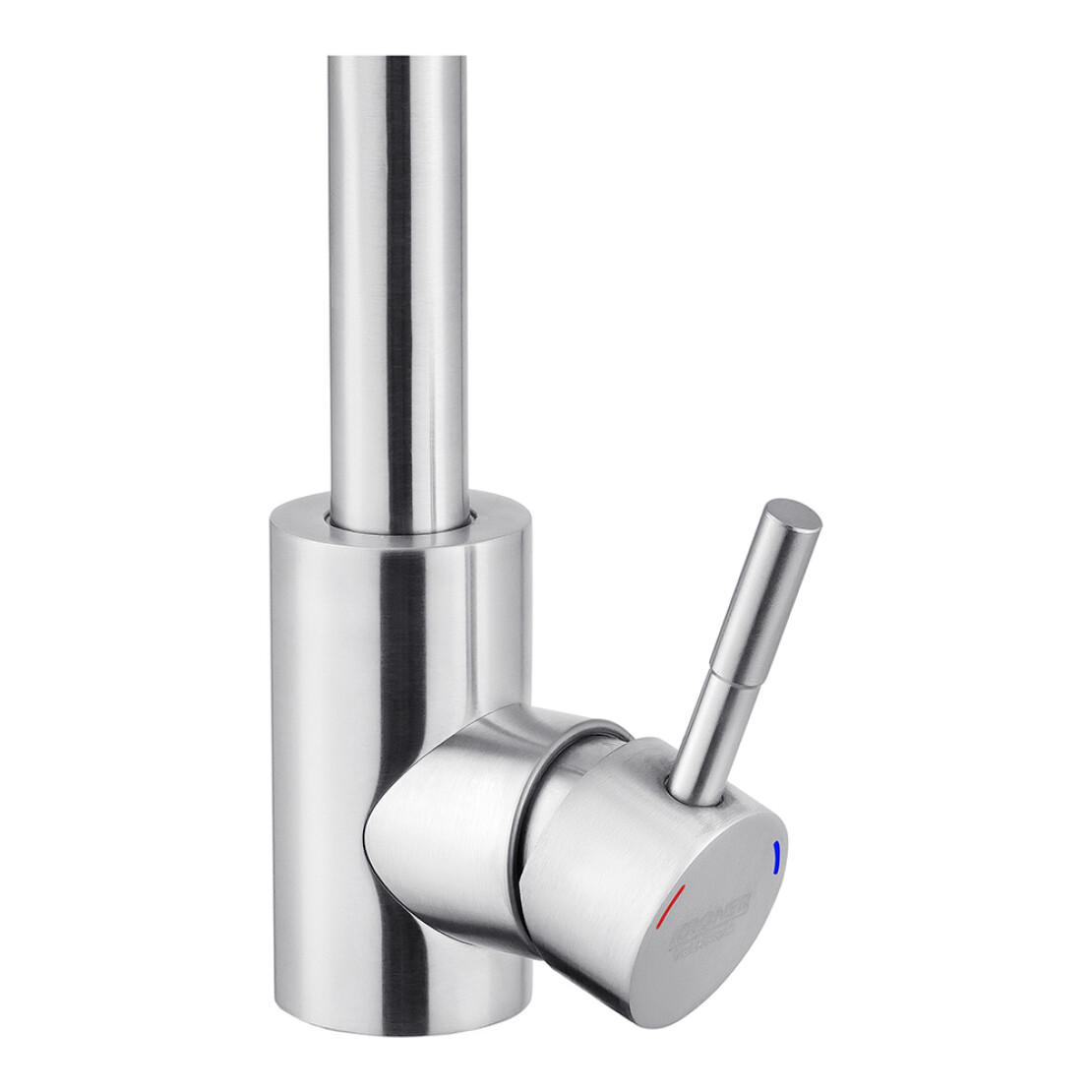 Смеситель для раковины с поворотным изливом Kroner KRP Edelstahl Klassisch ESG011 Нержавеющая сталь (CV022999) - фото 2 Смеситель для раковины с поворотным изливом Kroner KRP Edelstahl Klassisch ESG011 Нержавеющая сталь (CV022999) - фото 2