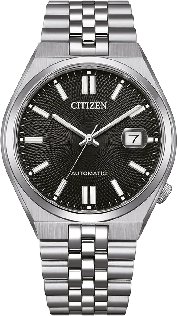 Наручные часы мужские Citizen NK0020-55E Tsuyosa 60 механические с сапфировым стеклом/стальным корпусом и черным циферблатом Наручные часы мужские Citizen NK0020-55E Tsuyosa 60 механические с сапфировым стеклом/стальным корпусом и черным циферблатом