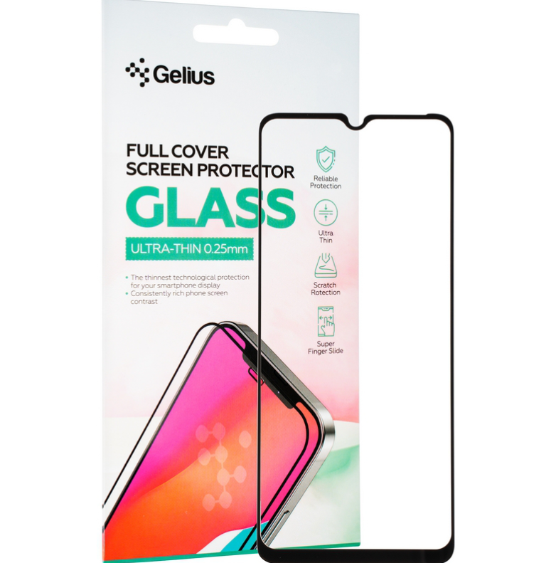 Защитное стекло Gelius Full Cover Ultra-Thin 0.25mm для Tecno Spark 10C Black