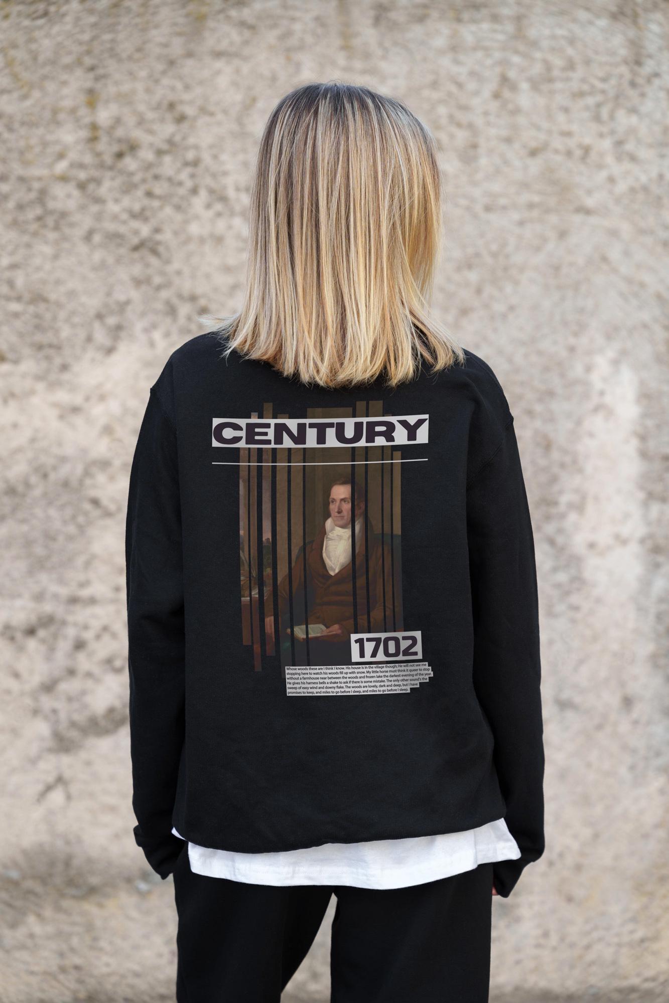 Світшот оверсайз з принтом Without Century L/XL Black (L/XL8055586) - фото 8 Світшот оверсайз з принтом Without Century L/XL Black (L/XL8055586) - фото 8
