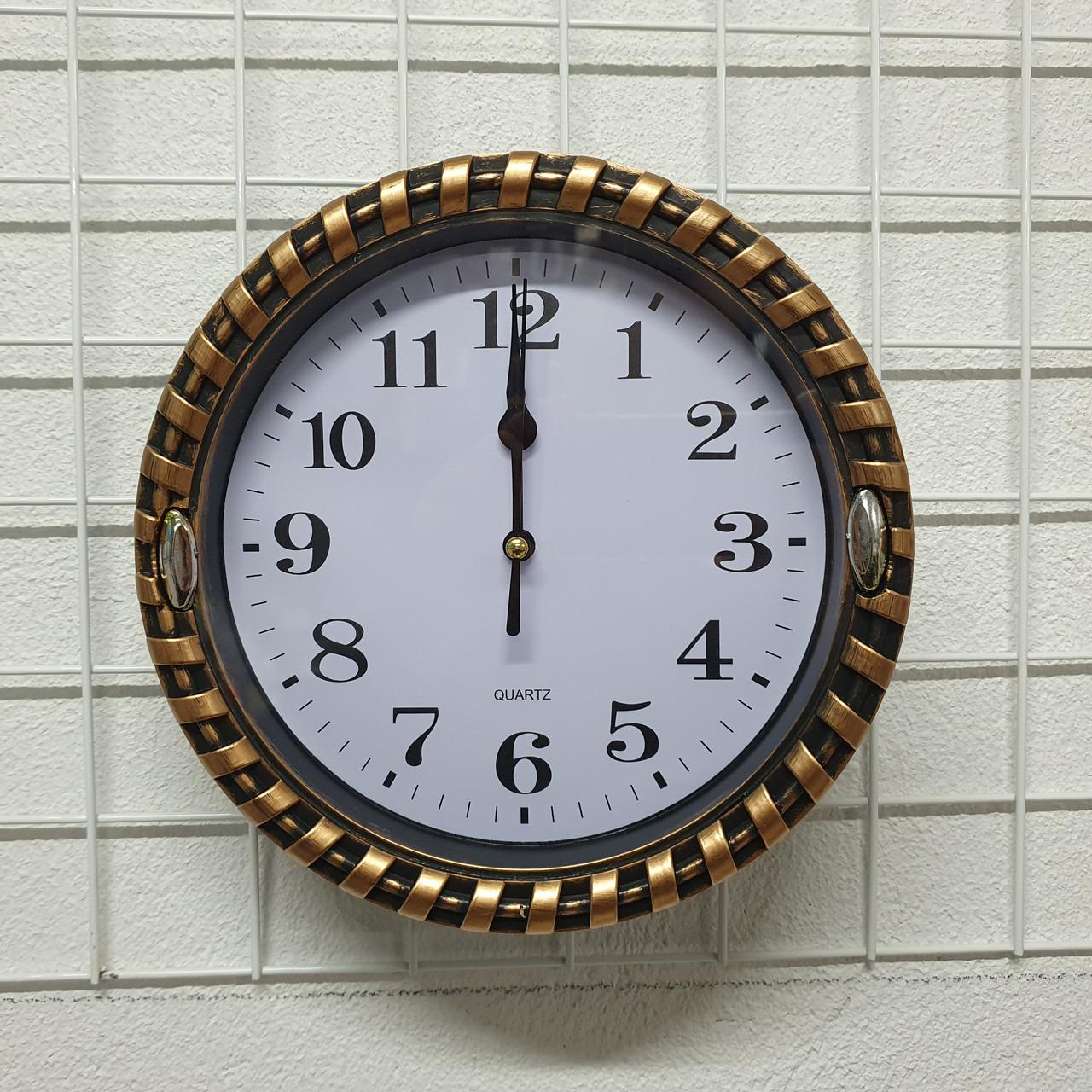 Годинник настінний Quartz 539 Gold (27230723)