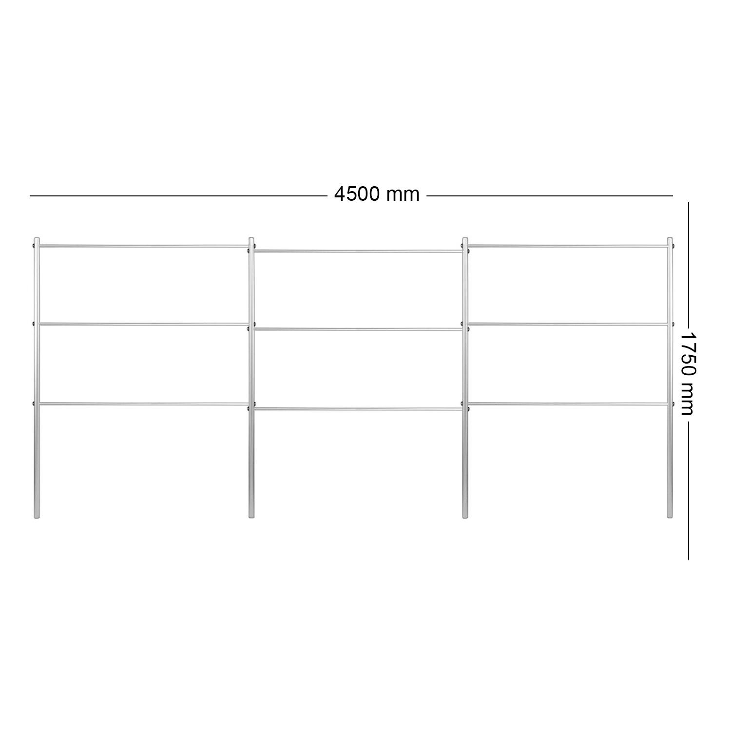 Опора для растений шпалеры садовые 1750х4500 мм d 24 мм/d 12 мм (ШС-D24/D12-1750*4500) - фото 2 Опора для растений шпалеры садовые 1750х4500 мм d 24 мм/d 12 мм (ШС-D24/D12-1750*4500) - фото 2