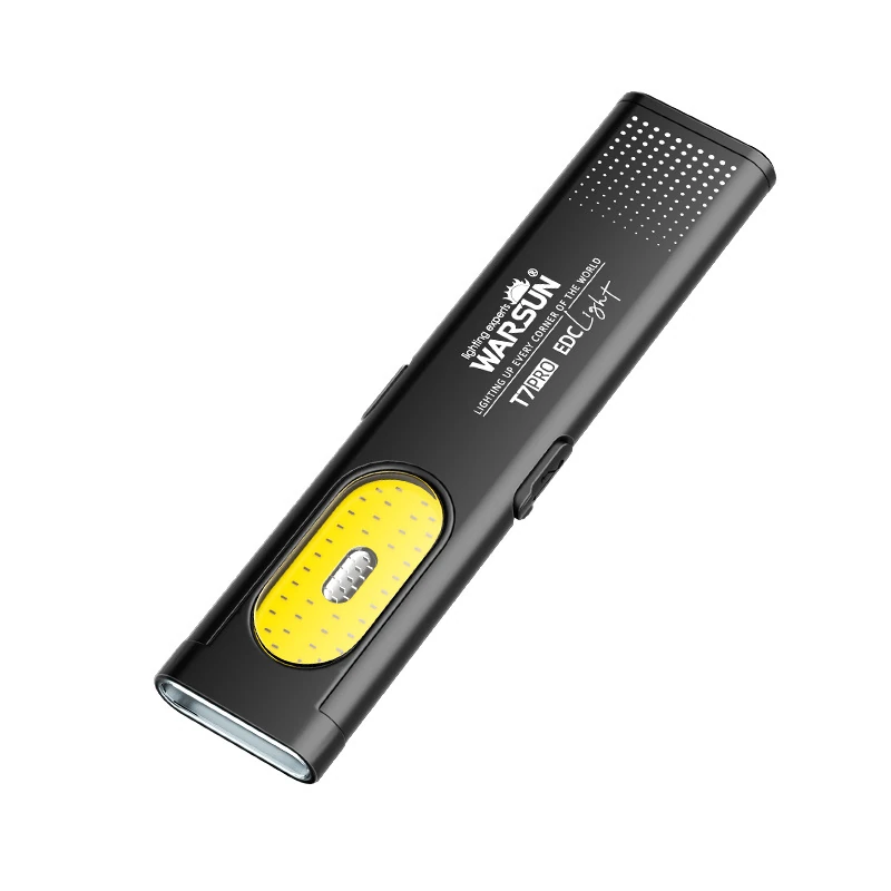 Фонарь аккумуляторный Warsun T7 PRO EDC 600lm Type-C 450 mAh IP44 с клипсой Черный (WARSUN-T7PRO)