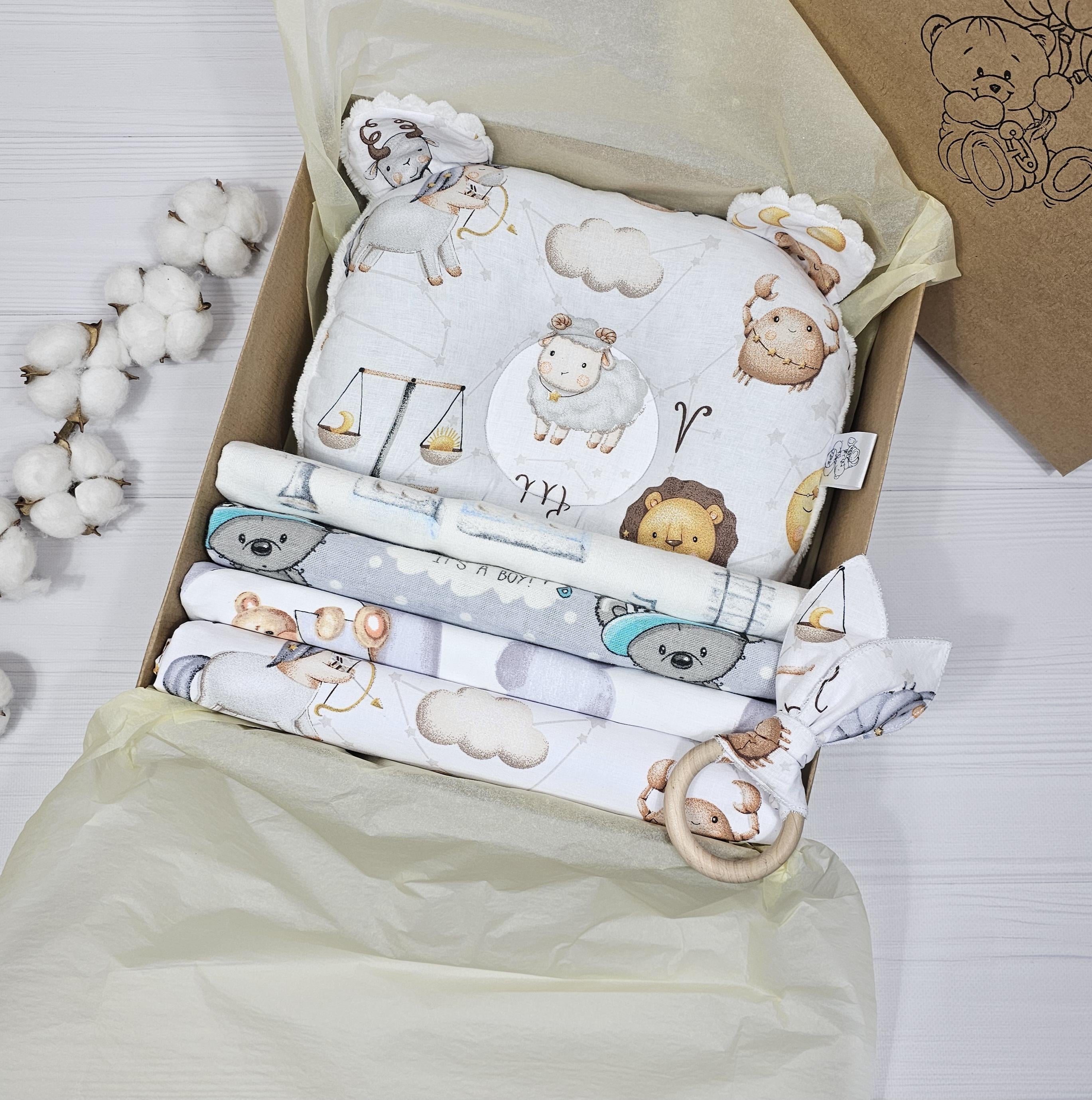 Набор пеленок a.l.babybox Зодиак 6 шт. Бело-бежевый (18237037)