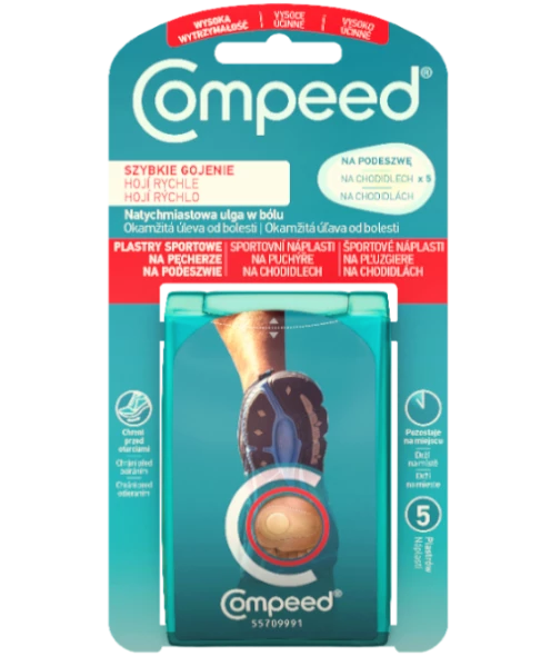 Пластирі від пухирів на підошві Compeed 5 шт. (121)