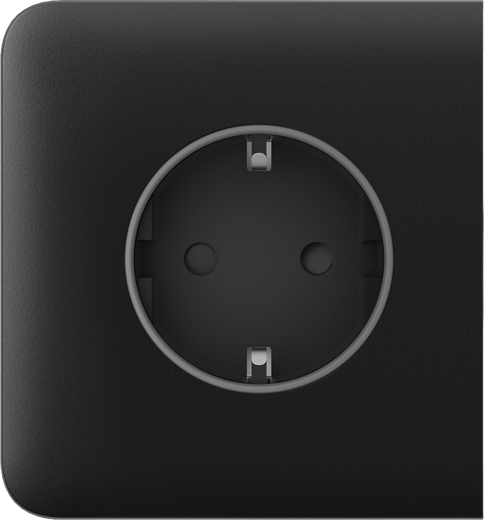 Панель боковая для встроенной розетки Ajax SideCover Basic Black (17445)