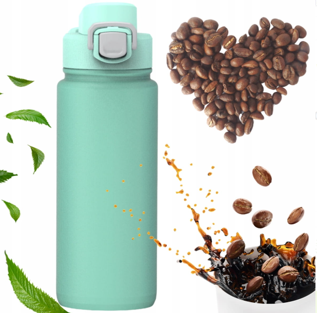 Термобутылка спортивная Kamille из нержавеющей стали 600 мл Ментоловый (2179) - фото 2 Термобутылка спортивная Kamille из нержавеющей стали 600 мл Ментоловый (2179) - фото 2