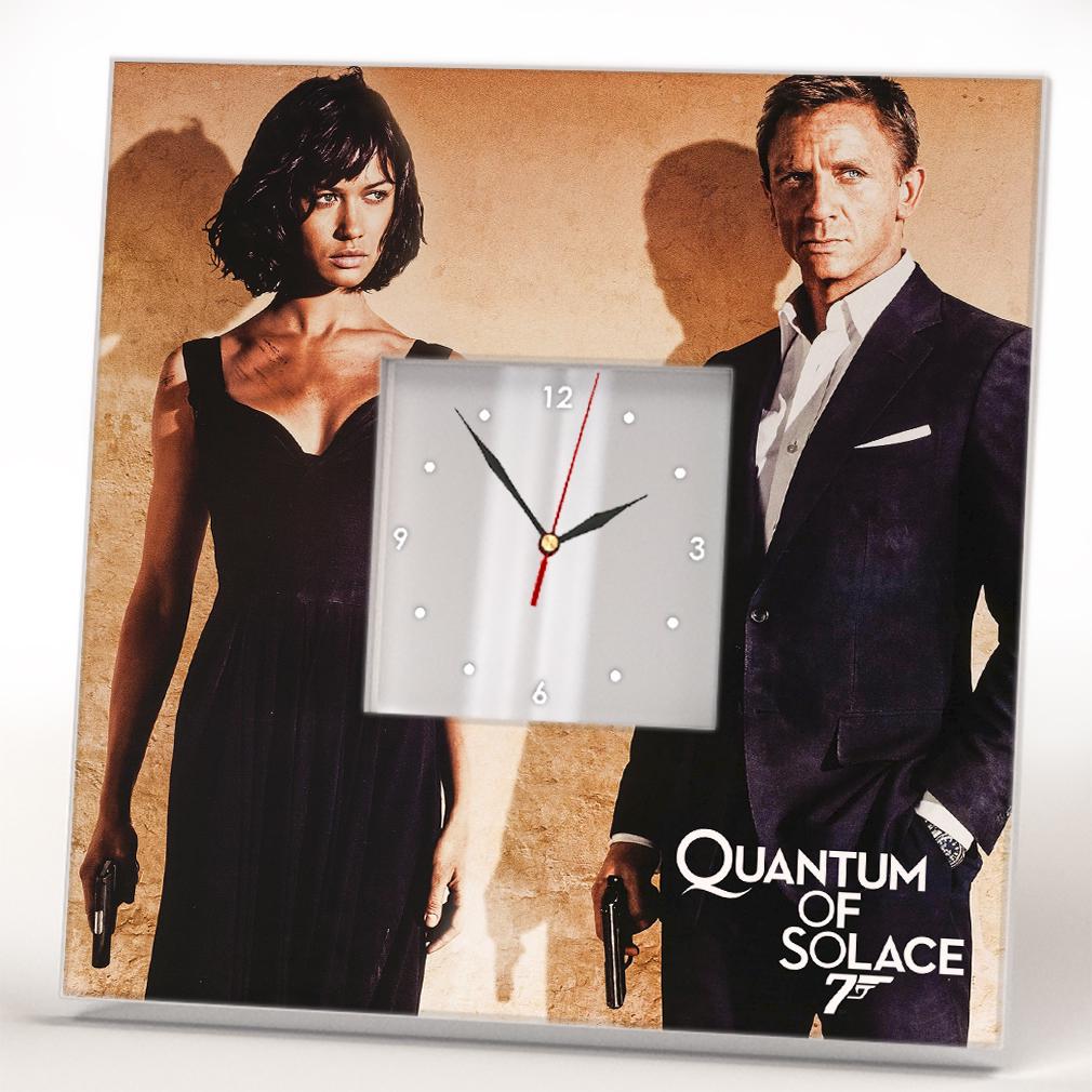 Часы ''Джеймс Бонд 007: Квант милосердия'' Дэниел Крейг 260x260 мм (C04496)
