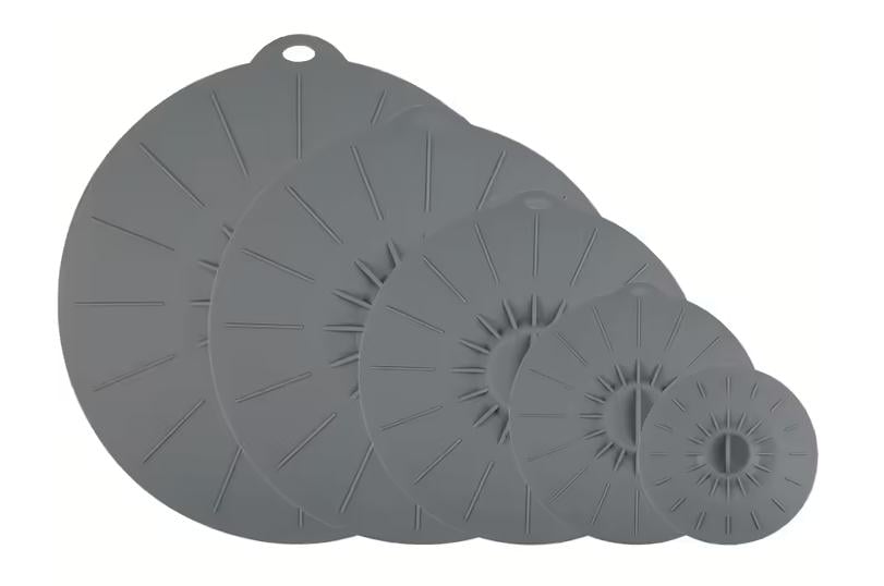 Набор крышек силиконовых Aurora Aether 5 шт. Серый (2668404)