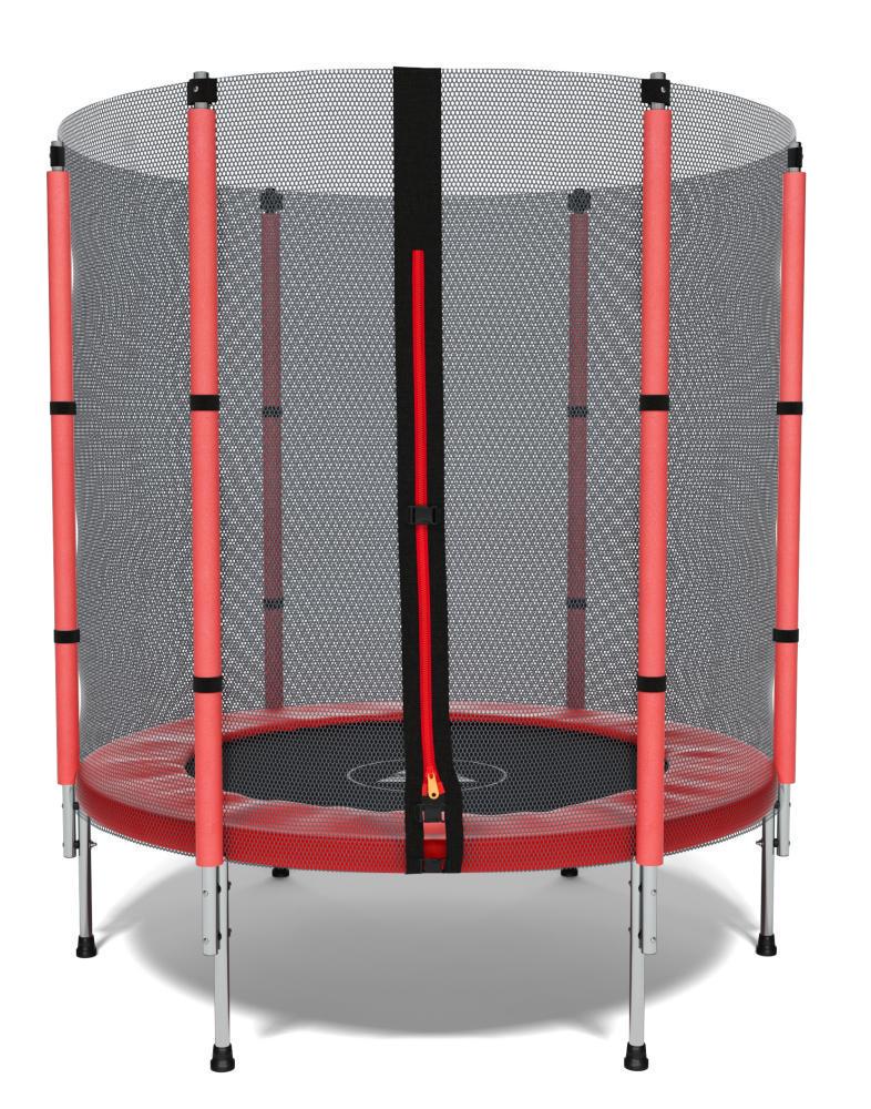 Батут детский Atleto с защитной сеткой на металлических опорах 140 см Красный (132-76-21000401) - фото 1 Батут детский Atleto с защитной сеткой на металлических опорах 140 см Красный (132-76-21000401) - фото 1