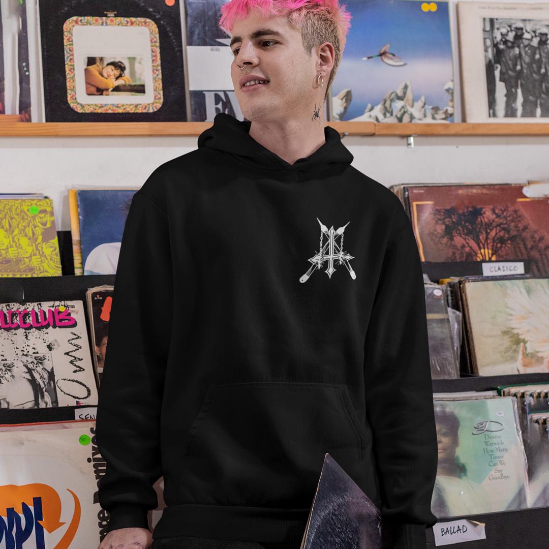 Худи мужское флисовое Nargaroth Logo 2XL Черный (00000005699)