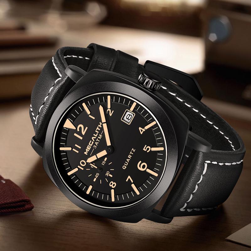 Годинник наручний чоловічий MegaLith Panerai Black (7718) - фото 7