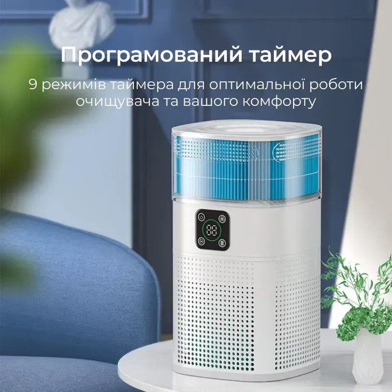 Очищувач повітря Doctor-101 Zean 2в1 із функцією зволоження та HEPA-фільтром - фото 8 Очищувач повітря Doctor-101 Zean 2в1 із функцією зволоження та HEPA-фільтром - фото 8