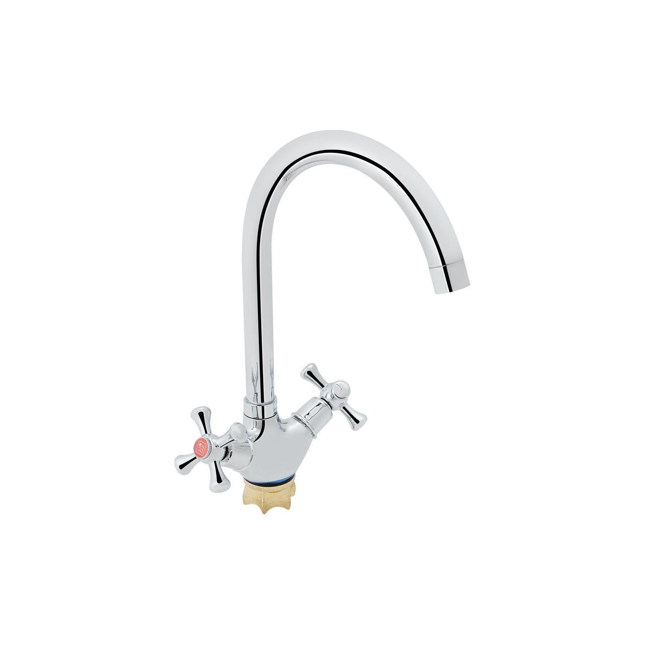 Змішувач для кухні Lidz Lamb 278F двохвентильний LDLAM278FCRM35071 Chrome (2553560464)