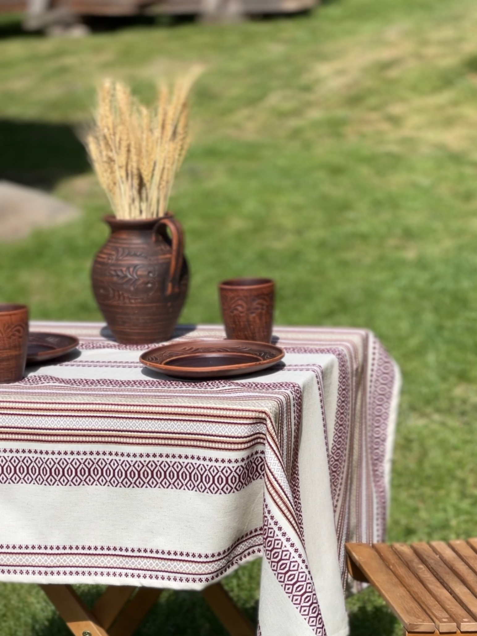 Скатертина лляна великодня Плай з українським орнаментом 450x150 см (1908-8) - фото 5 Скатертина лляна великодня Плай з українським орнаментом 450x150 см (1908-8) - фото 5