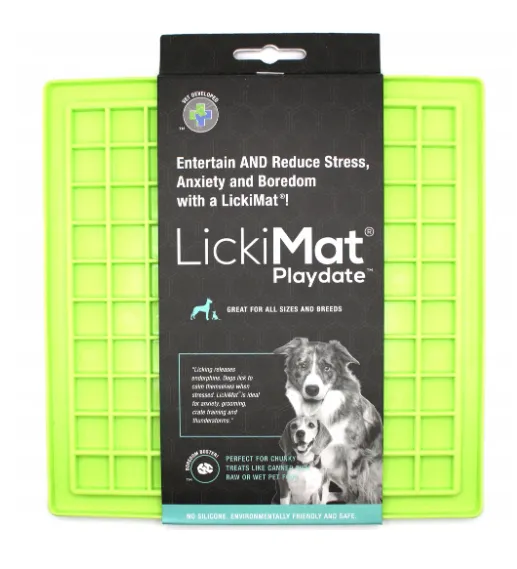 Коврик для лакомства LickiMat Playdate Зеленый - фото 1 Коврик для лакомства LickiMat Playdate Зеленый - фото 1