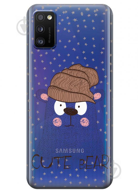Прозрачный силиконовый чехол iSwag для Samsung Galaxy A41 с рисунком - Медведь (KS3059) Прозрачный силиконовый чехол iSwag для Samsung Galaxy A41 с рисунком - Медведь (KS3059)