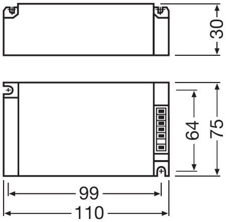 Блок питания для светодиодов Osram POWERTRONIC PT-FIT S80W 220-240V PT-FIT 70 (4008321386649) - фото 7