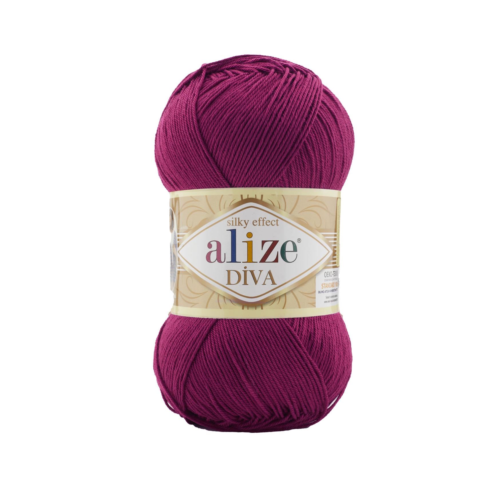 Пряжа Alize Diva 326 фуксія (7495)
