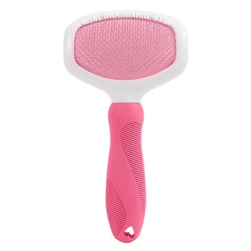 Гребінець для шерсті кішок і собак Lesko DT515 small Pink