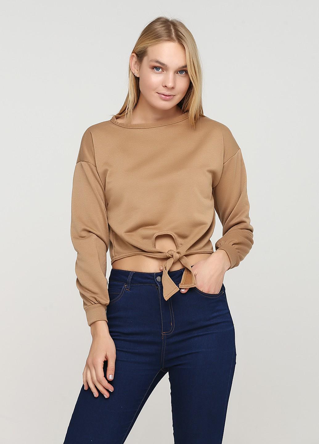 Свитшот Boohoo р. 40 Коричневый (pzz04582b50)